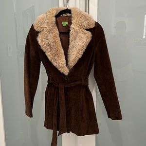 John Carlisle Stylish Winter Coat 100% Leather Shell 100% Acetate Lining. Size S